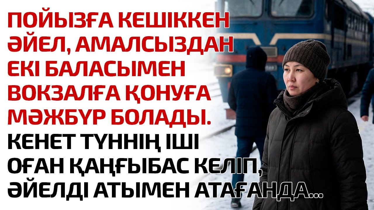 ПОЙЫЗҒА КЕШІККЕН ӘЙЕЛ АМАЛСЫЗДАН ВОКЗАЛҒА ҚОНУҒА МӘЖБҮР БОЛАДЫ. КЕНЕТ ТҮННІҢ ІШІ ОҒАН ҚАҢҒЫБАС