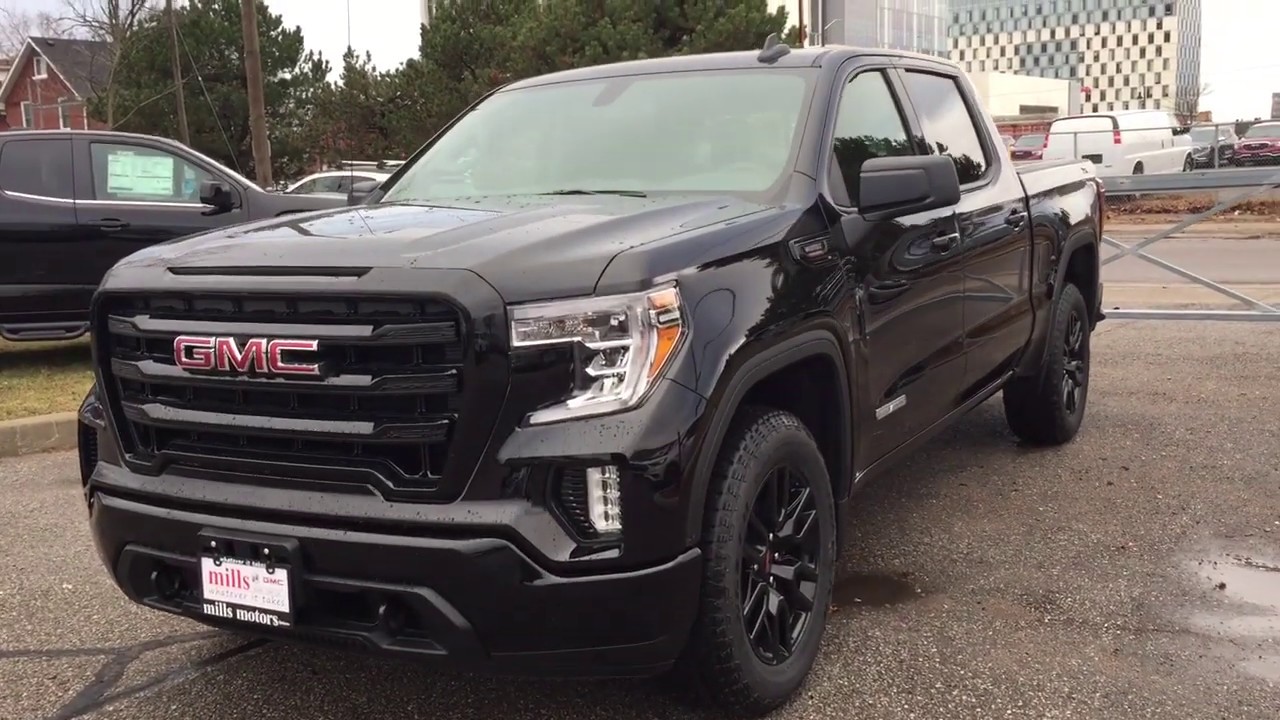 2020 GMC Sierra 1500 3.0L Duramax Diesel Crew Cab Elevation Power Tailgate Black Oshawa ON #200175