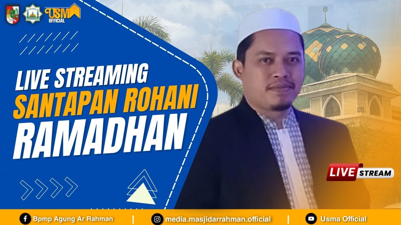 🔴 Live Santapan Rohani Ramadhan | Ustadz Jufri Abdullah, S.Hi., MH