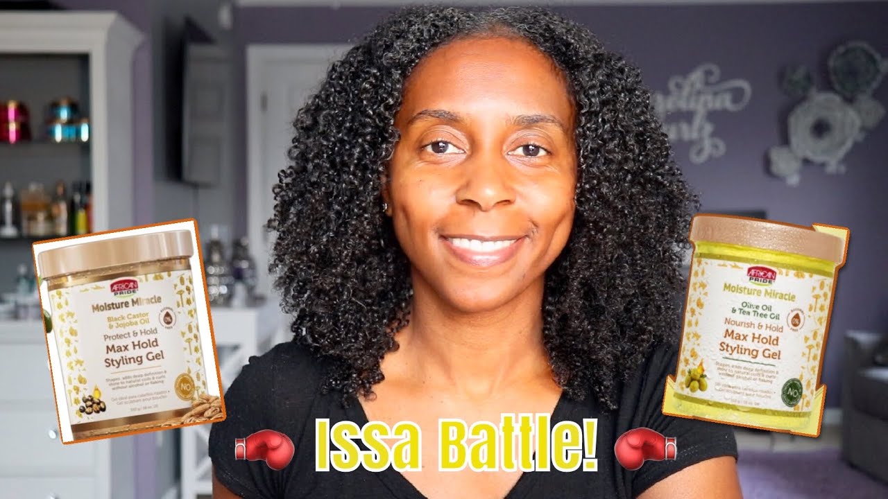 *NEW* African Pride Moisture Miracle Gels Battle! Olive & Tea Tree Oil vs. Black Castor & Jojoba Oil