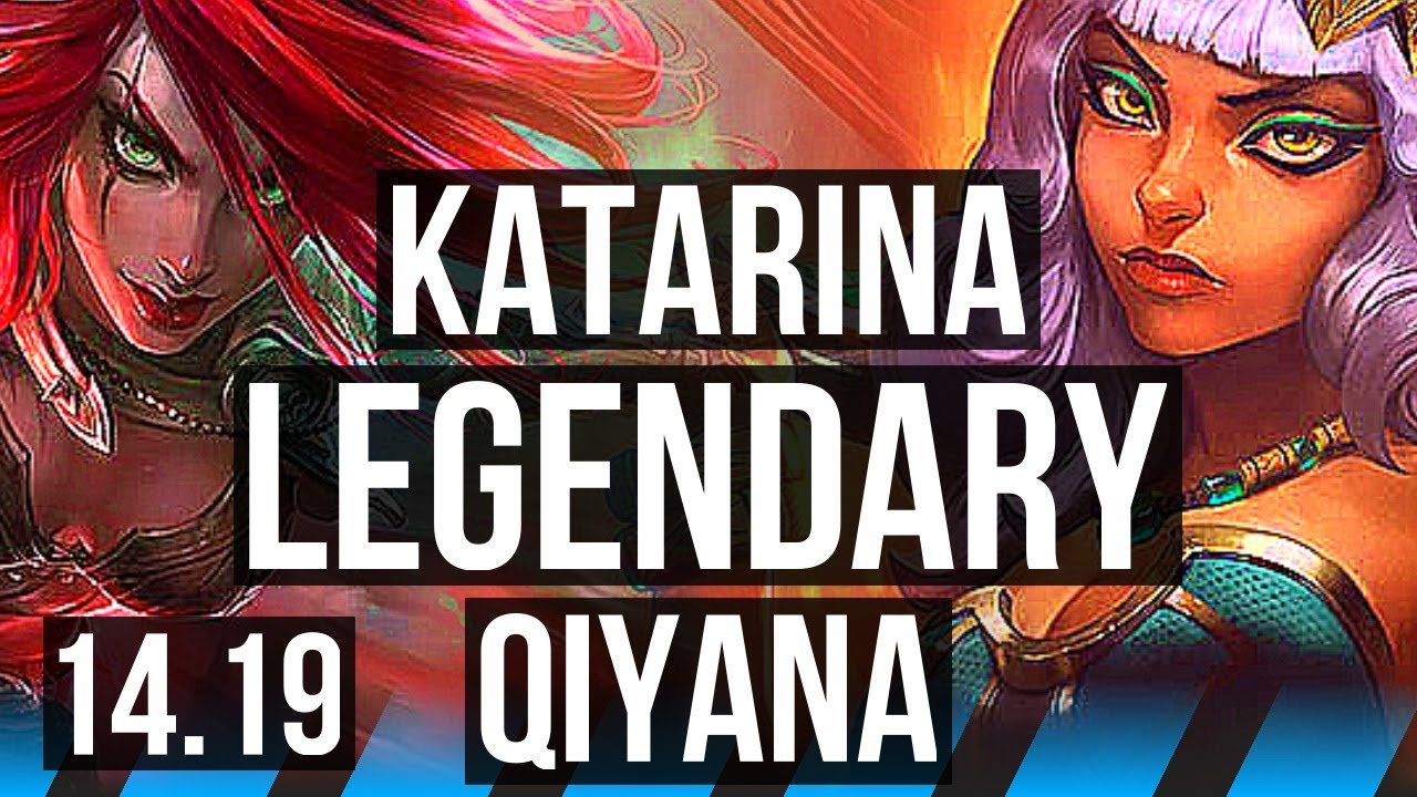 KATARINA vs QIYANA (MID) | Legendary, 1800+ games, 19/3/3 | EUW Master | 14.19
