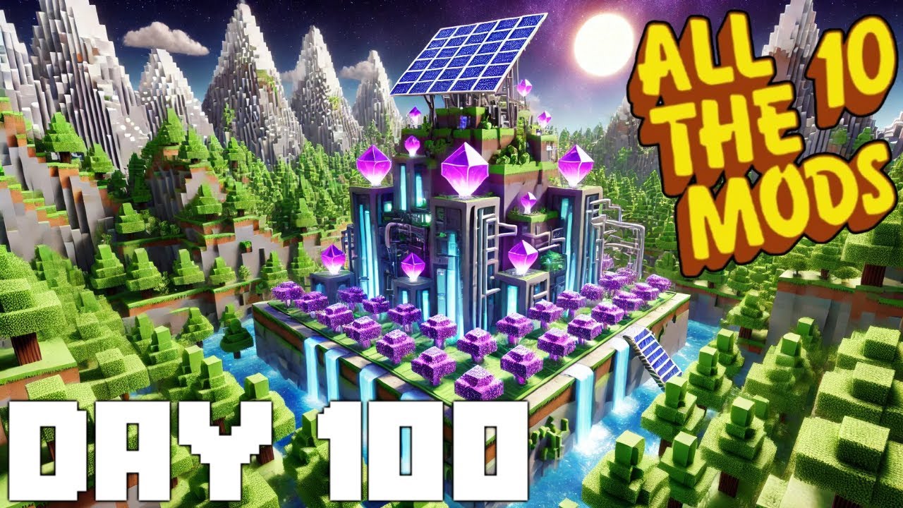 I SPENT 100 DAYS IN ALL THE MODS 10, IT WAS INSANE! (edited Ver.)