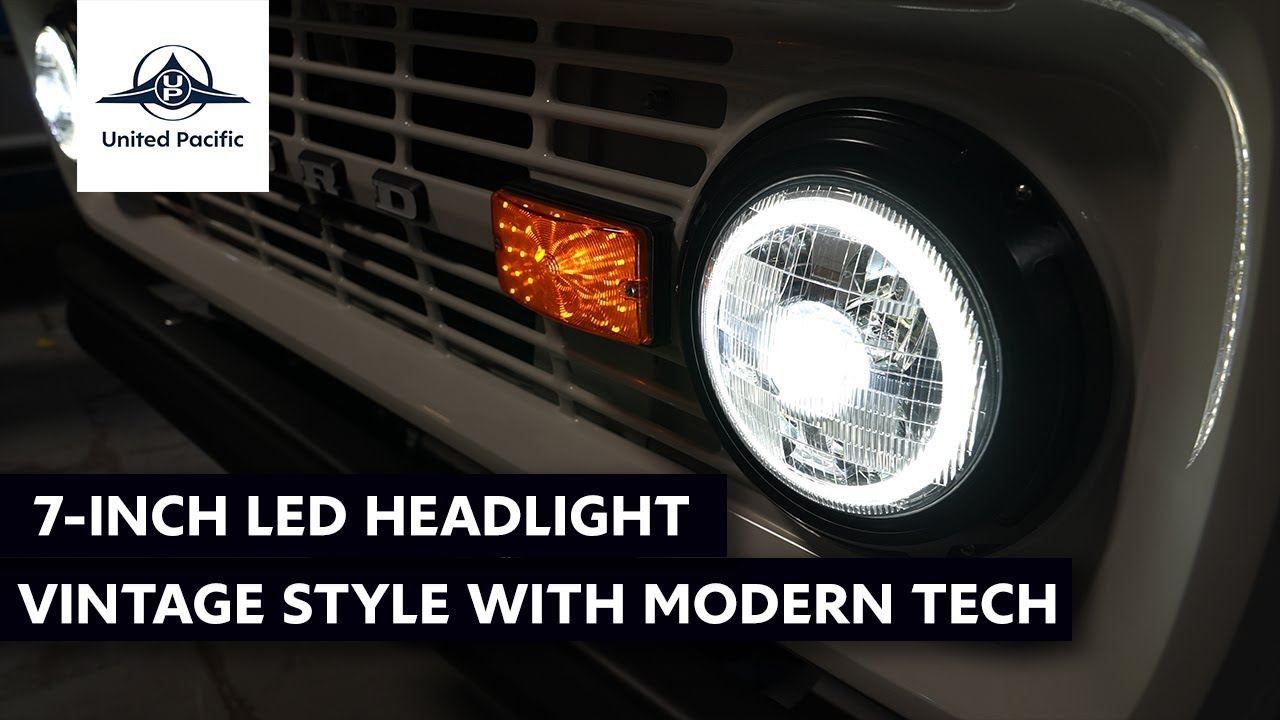 7-Inch LED Headlight | Vintage Style with Modern Tech | United Pacific