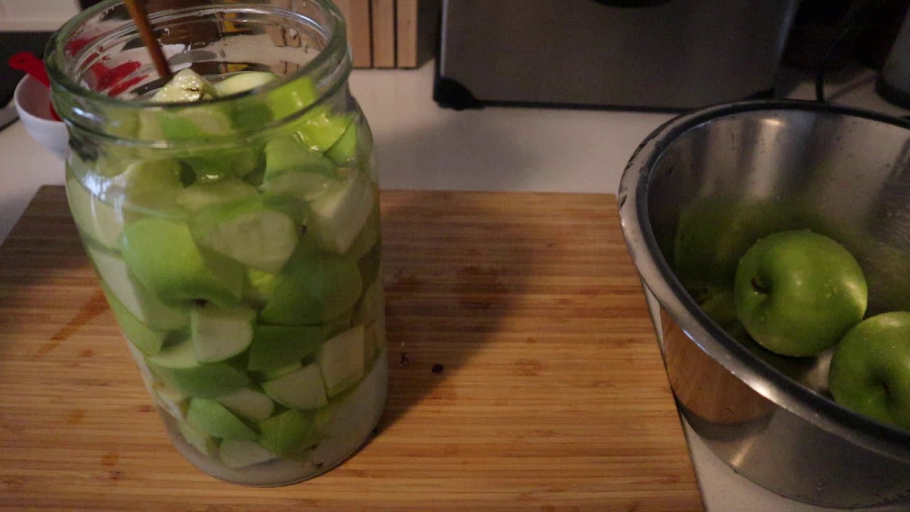 วิธีทำน้ำหมักแอปเปิ้ล  ไซเดอร์  แบบไม่มีหัวเชื้อ