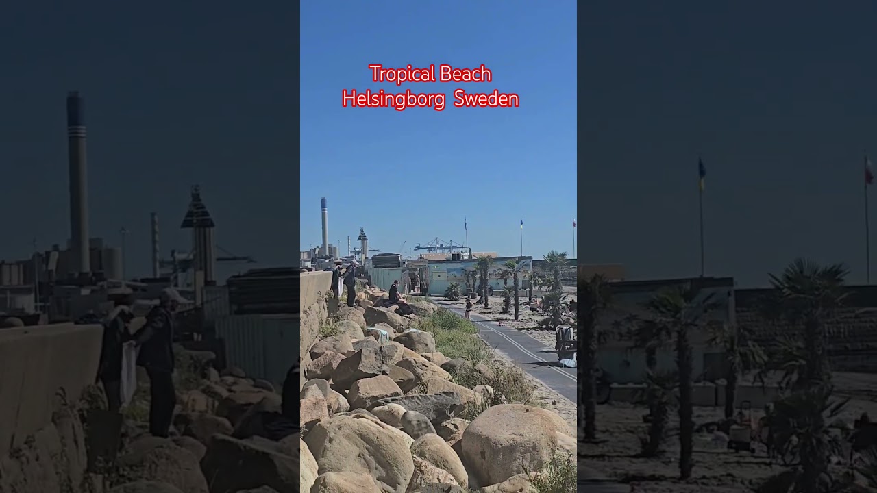 This Tropical Beach is in Helsingborg Sweden 🇸🇪