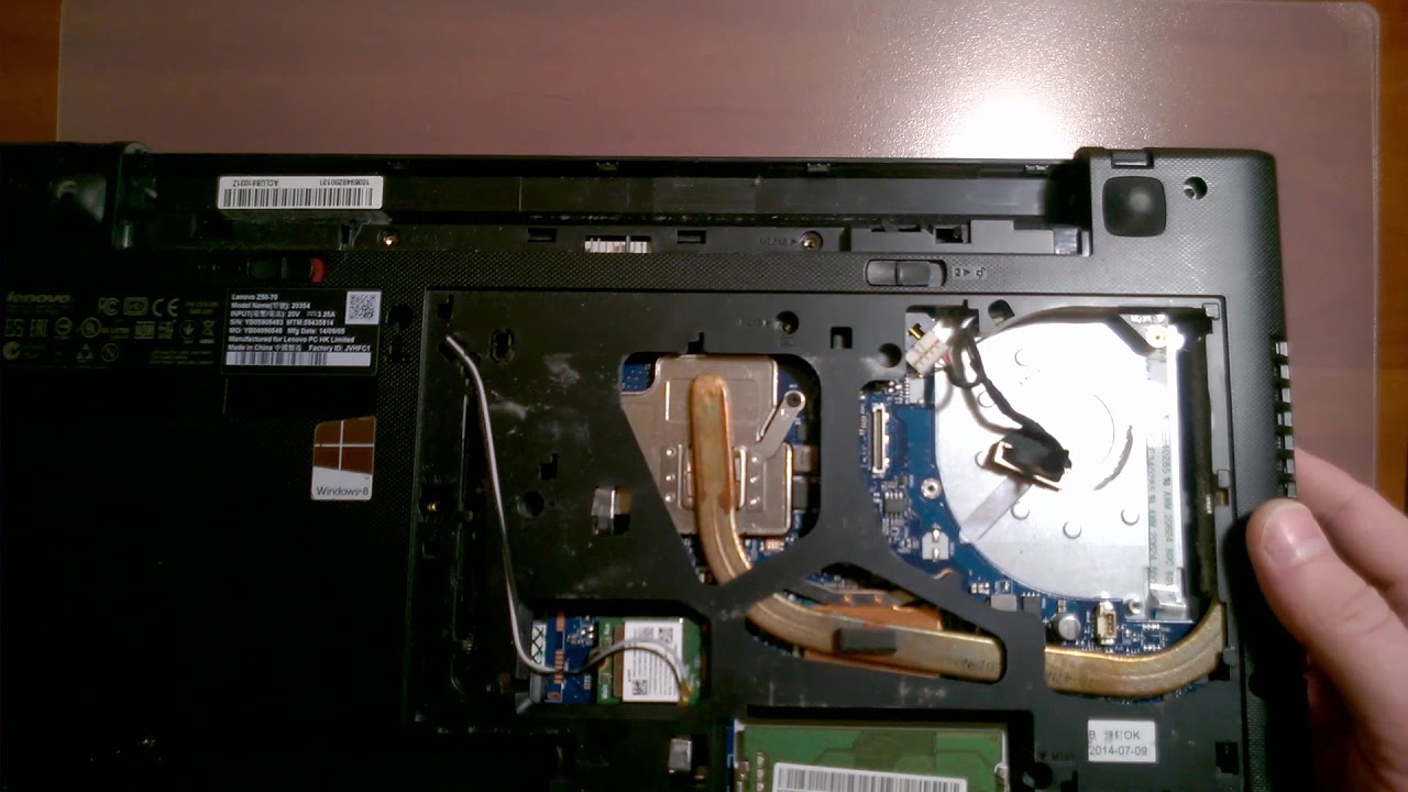 Как разобрать Ноутбук Lenovo Z50-70(Lenovo Z50-70 disassembly. How to replace HDD, RAM)