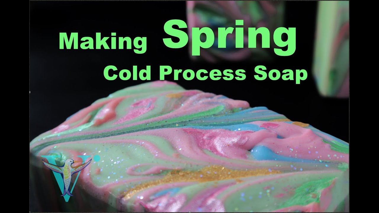 Making Spring Cold Process Soap