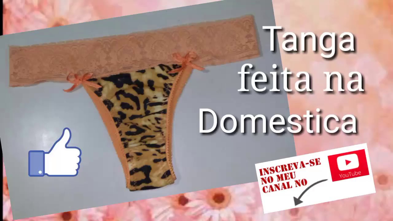 Tanga feita na Máquina Doméstica, Moldes grátis!