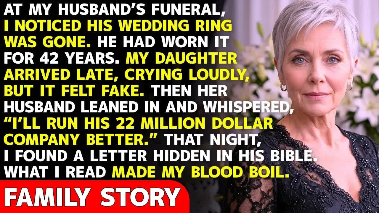 My Husband Died Leaving Millions  At The Funeral, My Daughter’s Husband Leaned In And Whispered