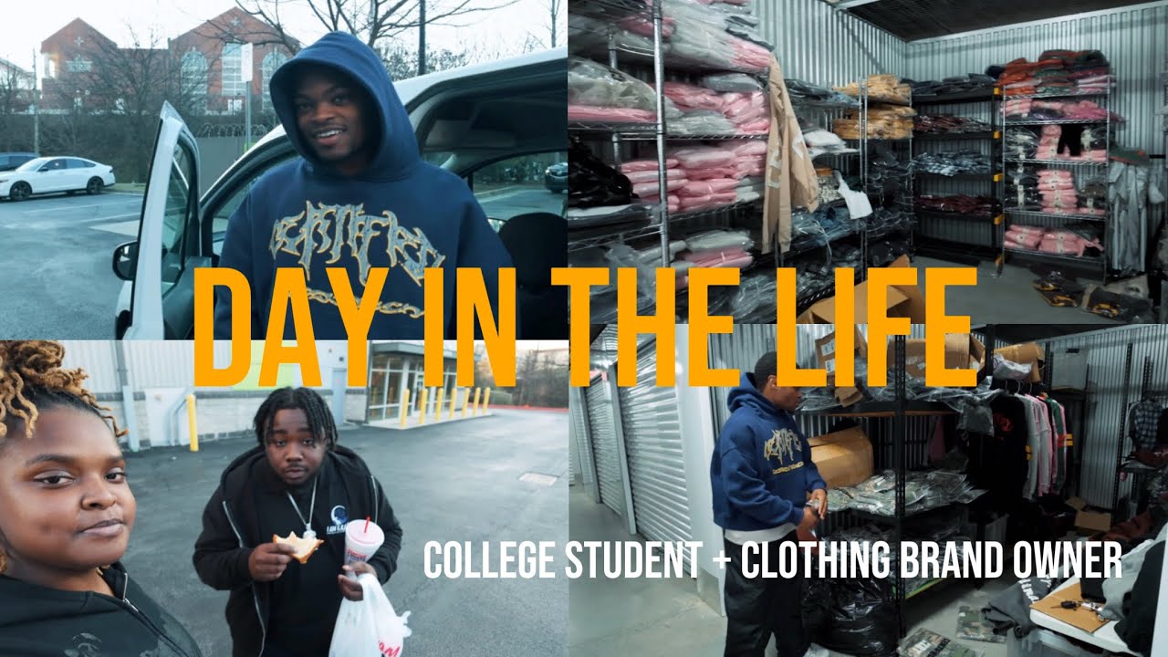DAY IN THE LIFE | College Student + Clothing Brand Owner