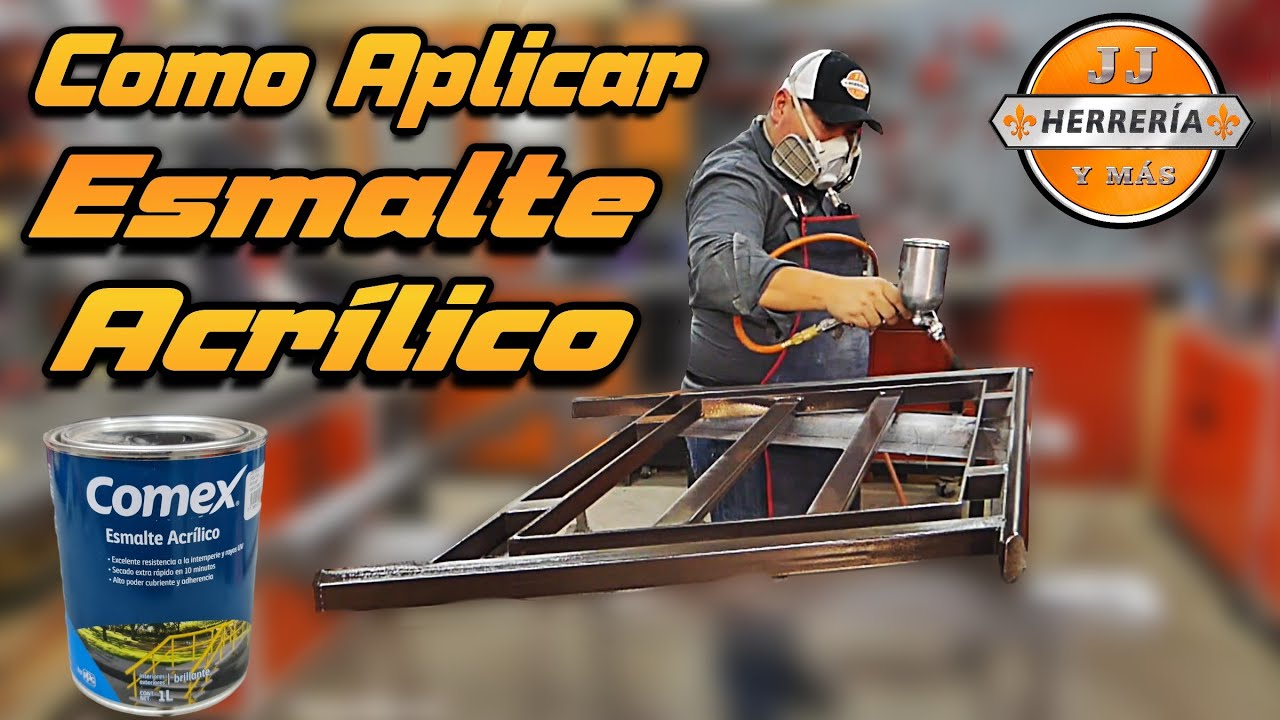 Como aplicar ESMALTE ACRÍLICO para HERRERIA