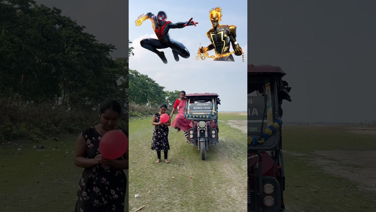 Ghost Rider vs Miles Morales Crazy Superhero Battle ￼#ghostrider #milesmorales #viral #video