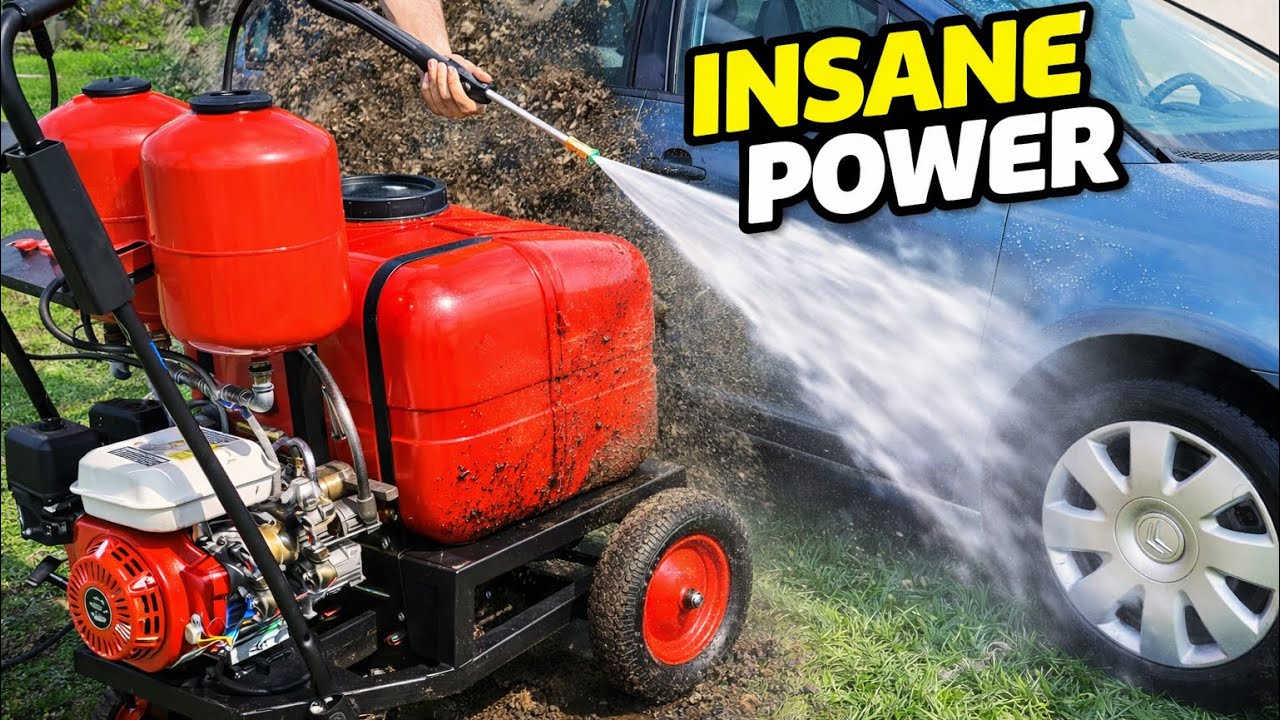 Making 200cc mobile pressure washer