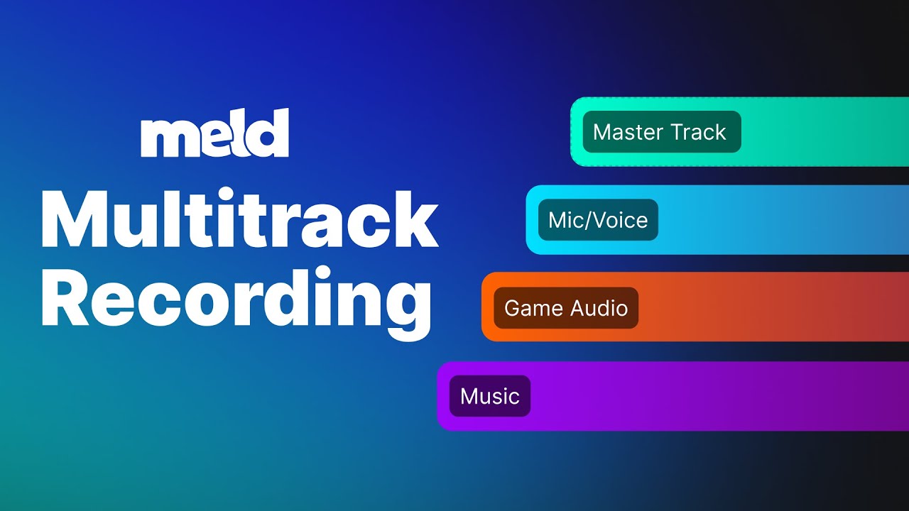 Separate Audio with Multitrack Recording