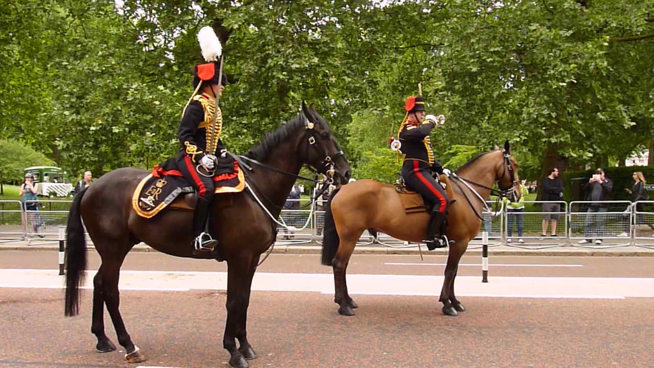 King's Troop.  Colonels review