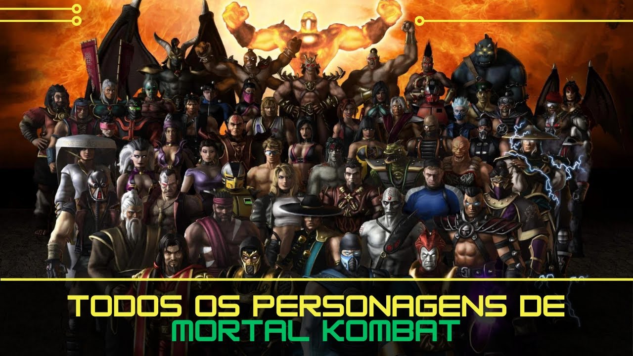 Todos os Personagens de Mortal Kombat 1992-2024 - All The King of Fighters Characters Ever