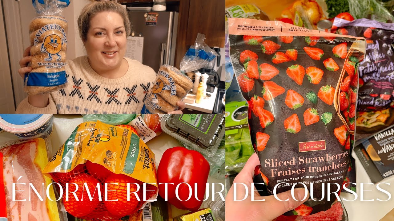 ÉNORME RETOUR DE COURSES POUR UNE PERSONNE QUI CUISINE À LA MAISON - Eve Martel