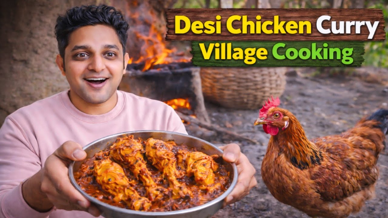 Traditional Bangladeshi Village Cooking | Desi Chicken Curry Recipe | Organic Village Food