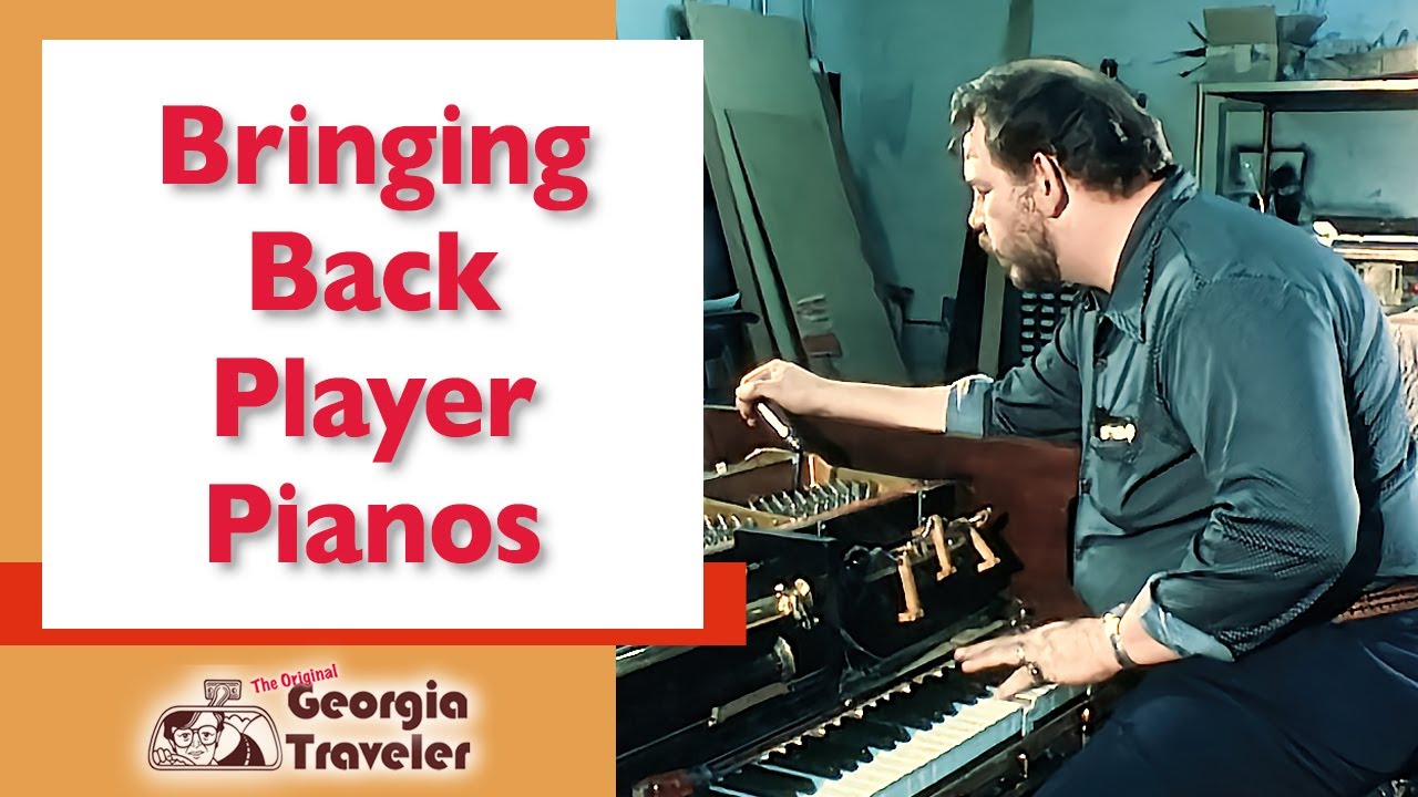 Bringing Back Player Pianos - The Original Georgia Traveler WSB-TV  {Piano Restoration}