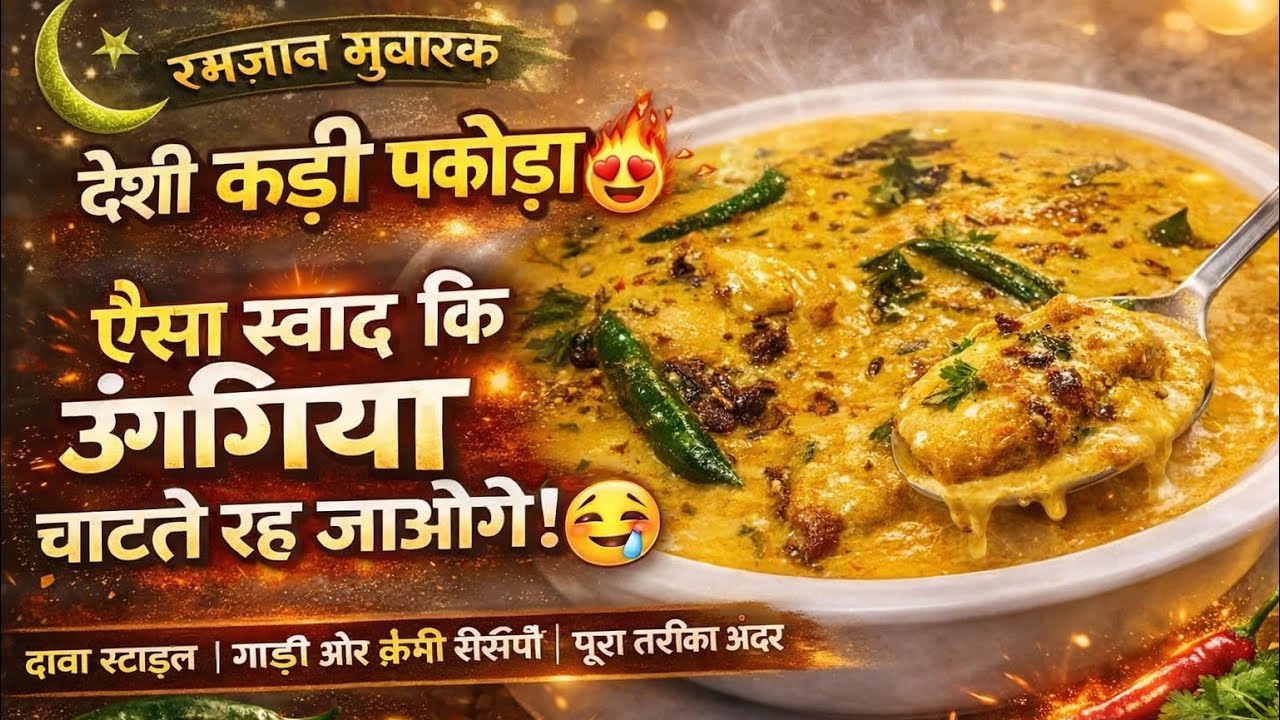 ढाबा स्टाइल कढ़ी पकोड़ा बनाने का आसान तरीका | एक बार बनाओगे तो बार-बार खाओगे!” 😍#video #music 