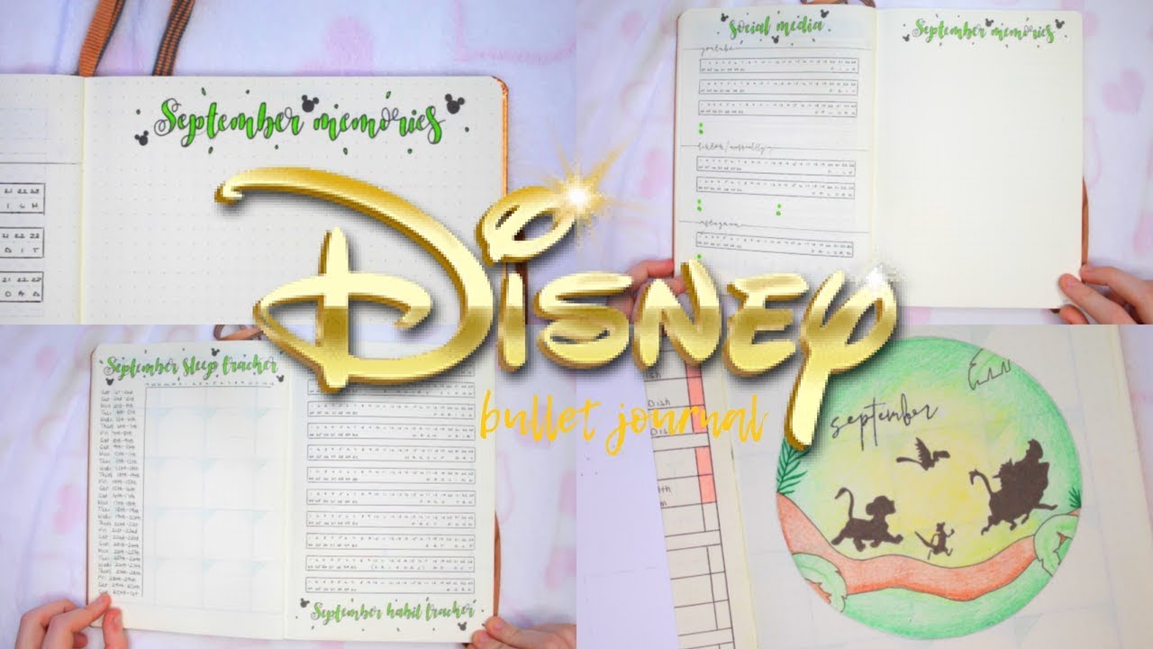 49. DISNEY BULLET JOURNAL- SEPTEMBER PLAN WITH ME