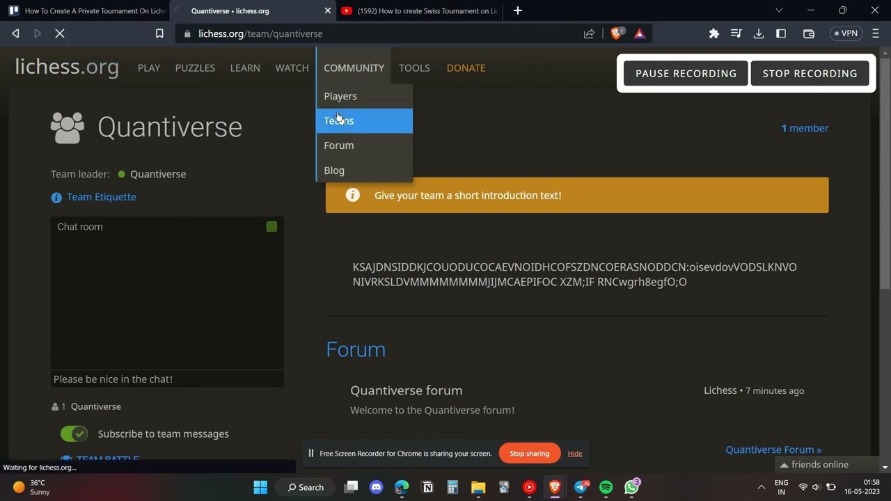How To Create A Private Tournament On Lichess (2023)