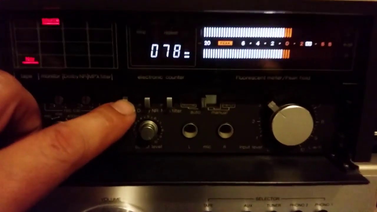 Technics RS-M280 1kHz rec-play test.