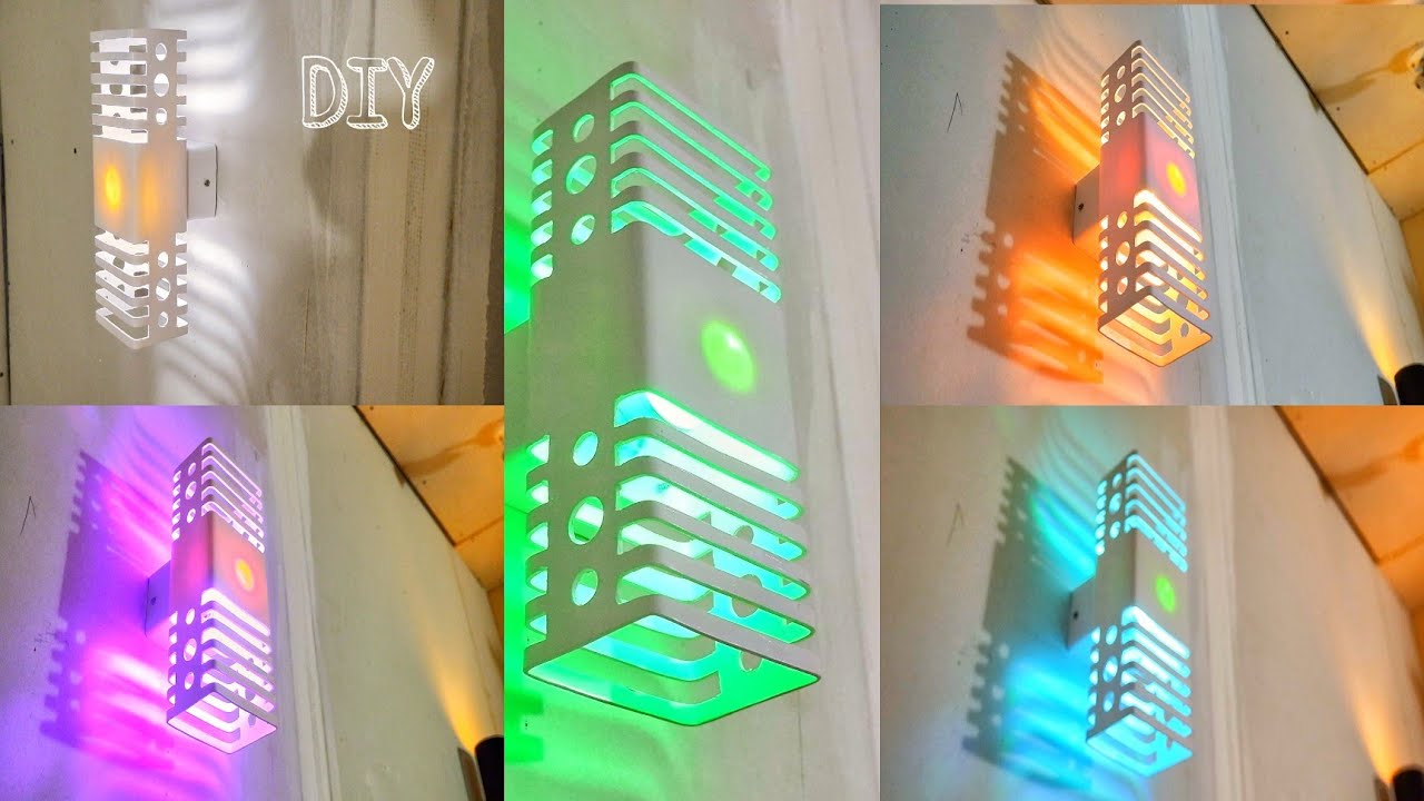 DIY..kerajinan tangan membuat lampu hias warna warni dari pipa PVC.