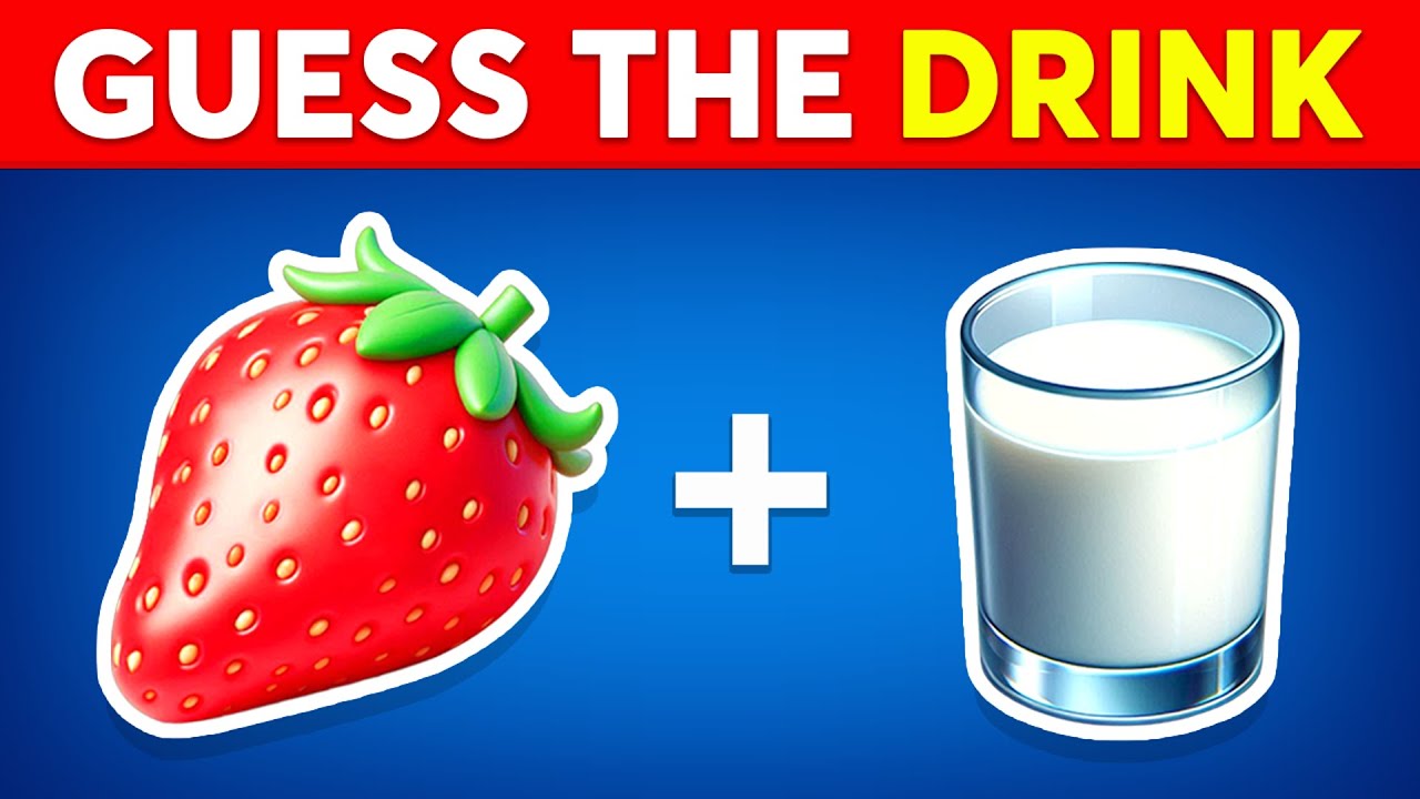 Can You Guess The DRINK By Emoji? 🥤🍹 Emoji Quiz 2025