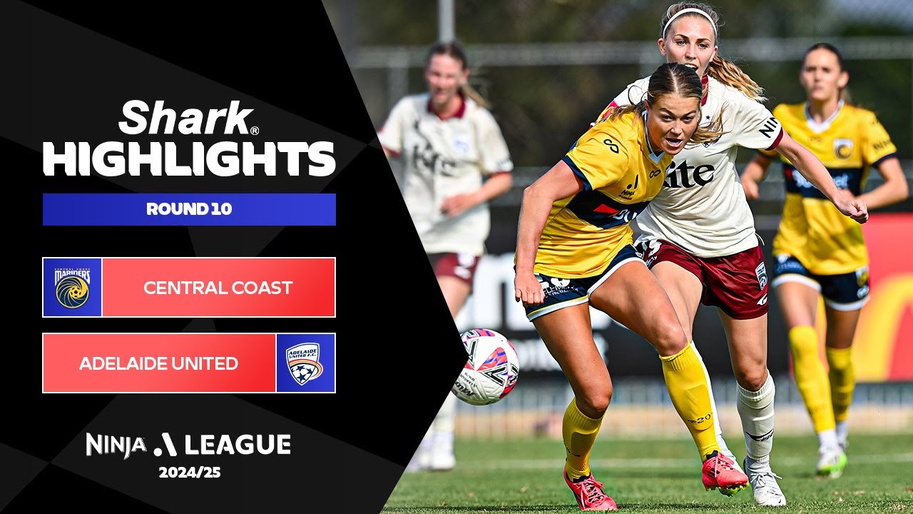 Central Coast Mariners FC v Adelaide United - Shark Highlights | Ninja A-League 2024-25 | Round 10