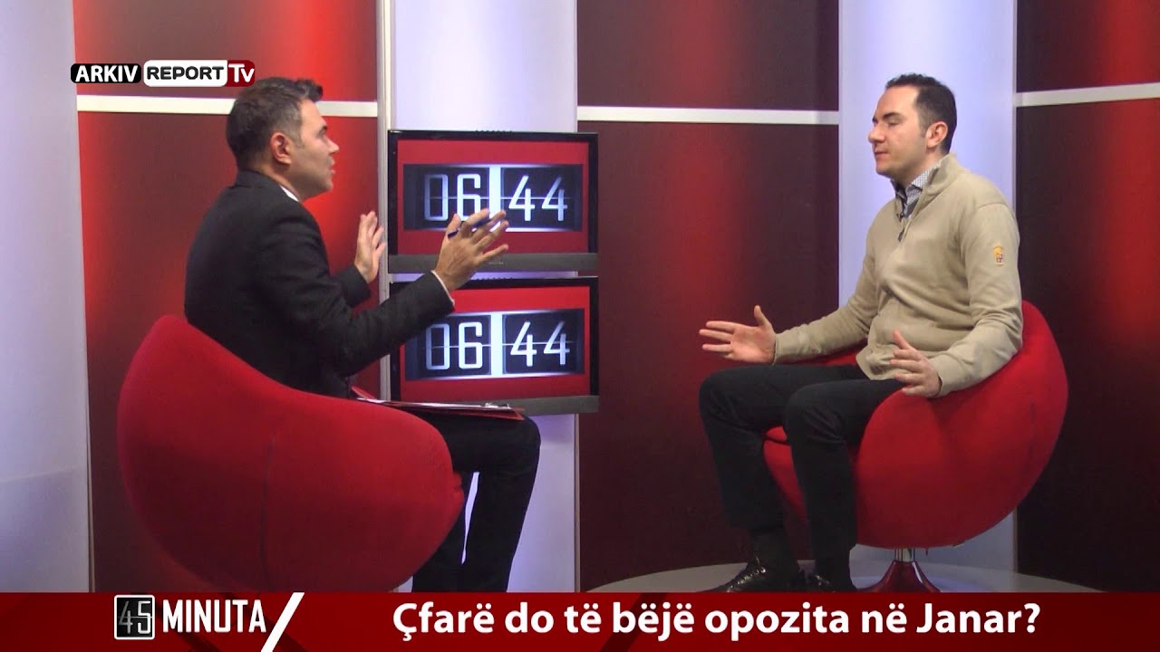 Report Tv - 45 Minuta, i ftuar Ervin Salianji