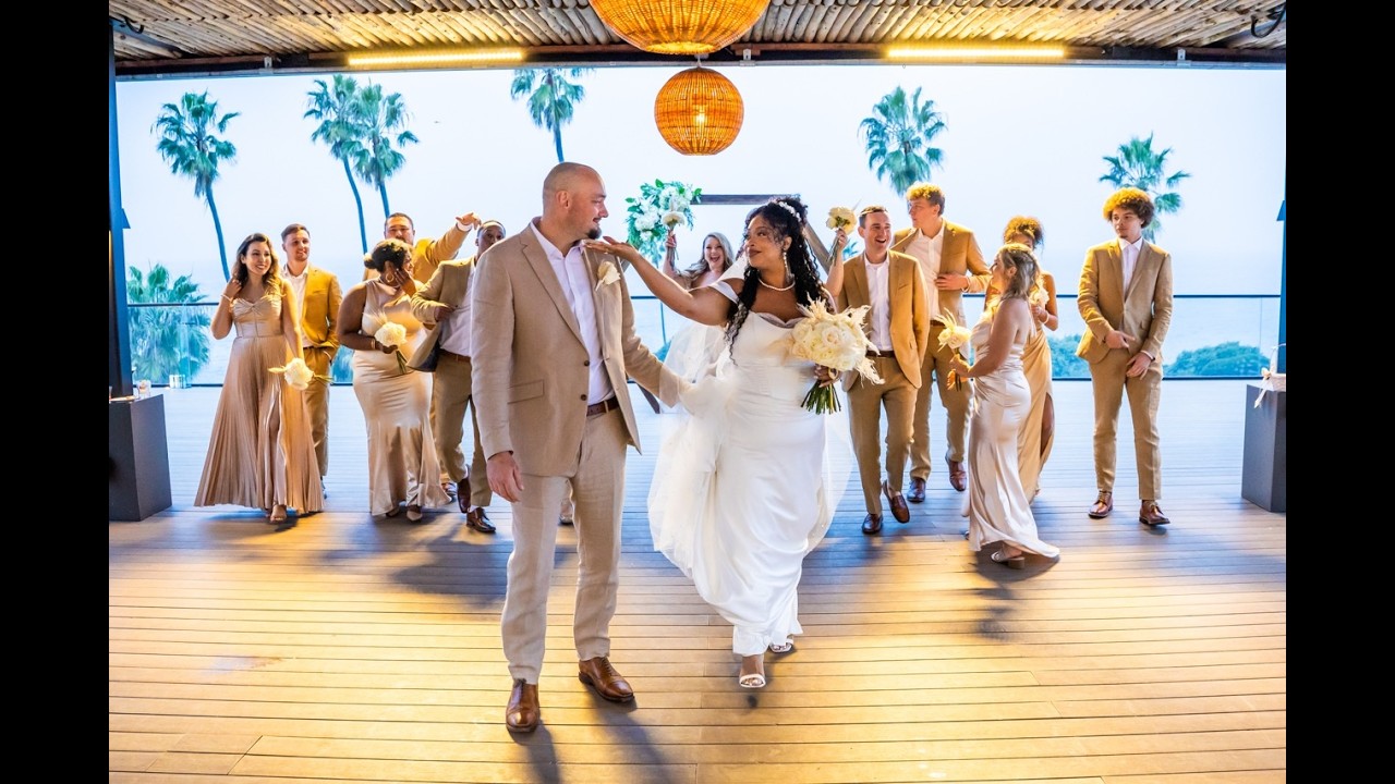 Wedding Whimsy at La Jolla Cove Rooftop | Unique + Kyle