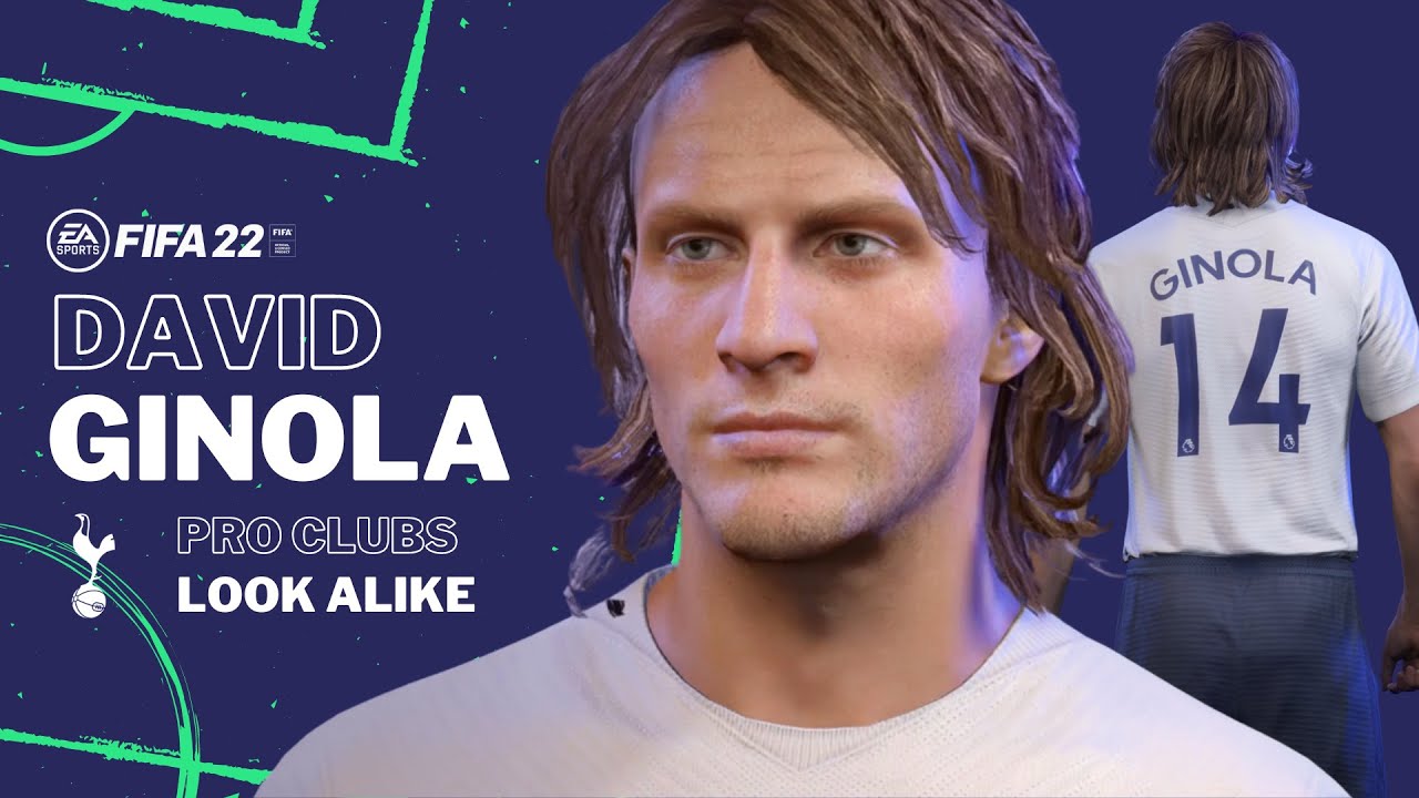 FIFA 22 -  DAVID GINOLA Pro Clubs Look alike Build | Tottenham Spurs HERO Player Follow Along