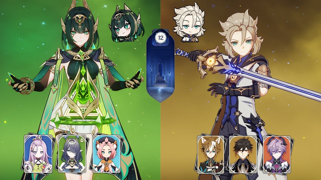 feeling his ancient power rn | 6.2 Genshin Abyss | C0R1 Nefer & C2R5 Albedo