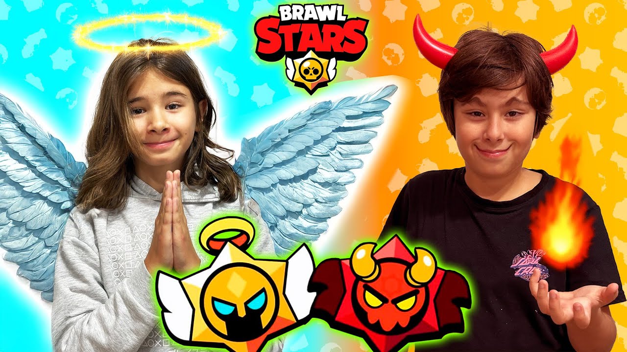 Dani y Evan, ANGELES vs DEMONIOS!! en BRAWL STARS