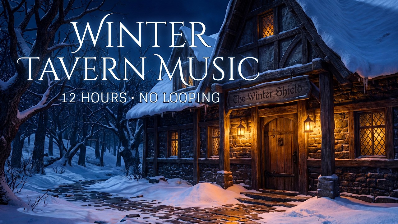 12 Hours of Medieval Celtic Tavern Music | Medieval Fantasy Melodies and Calm Winter Ambience