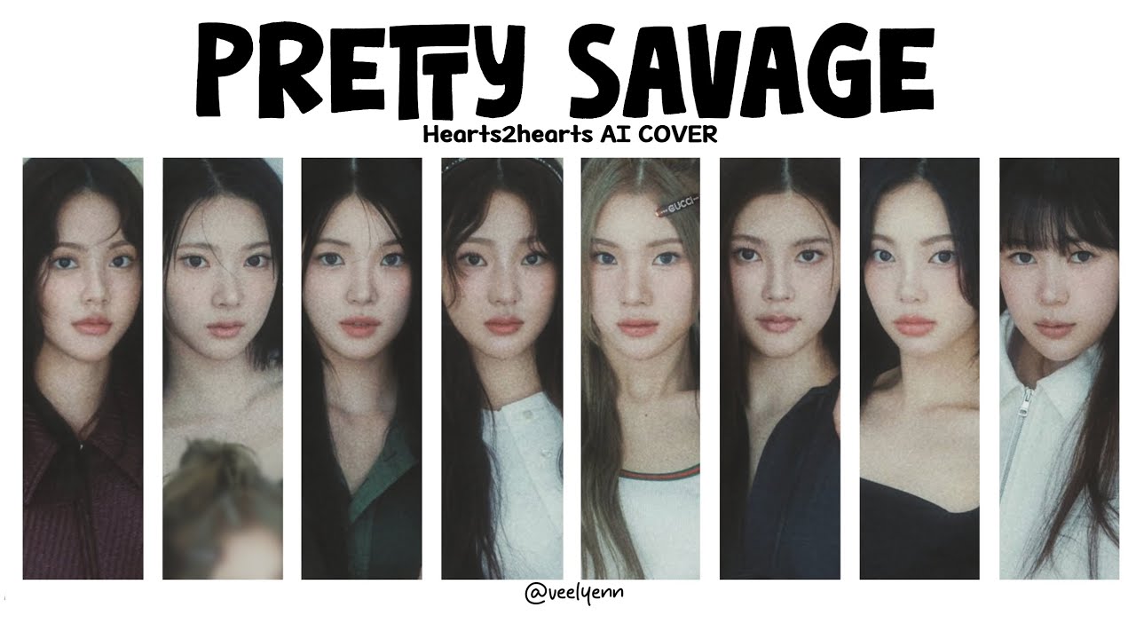 [AI COVER] Hearts2hearts - Pretty savage (BLACKPINK)