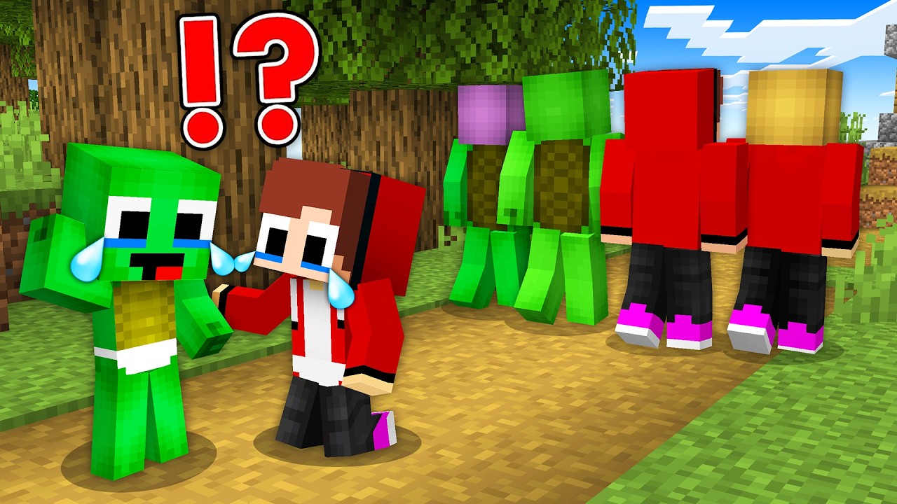 Why JJ and Mikey Parents LEAVE from their Poor Babies? Maizen Family Sad Story in Minecraft - Maizen