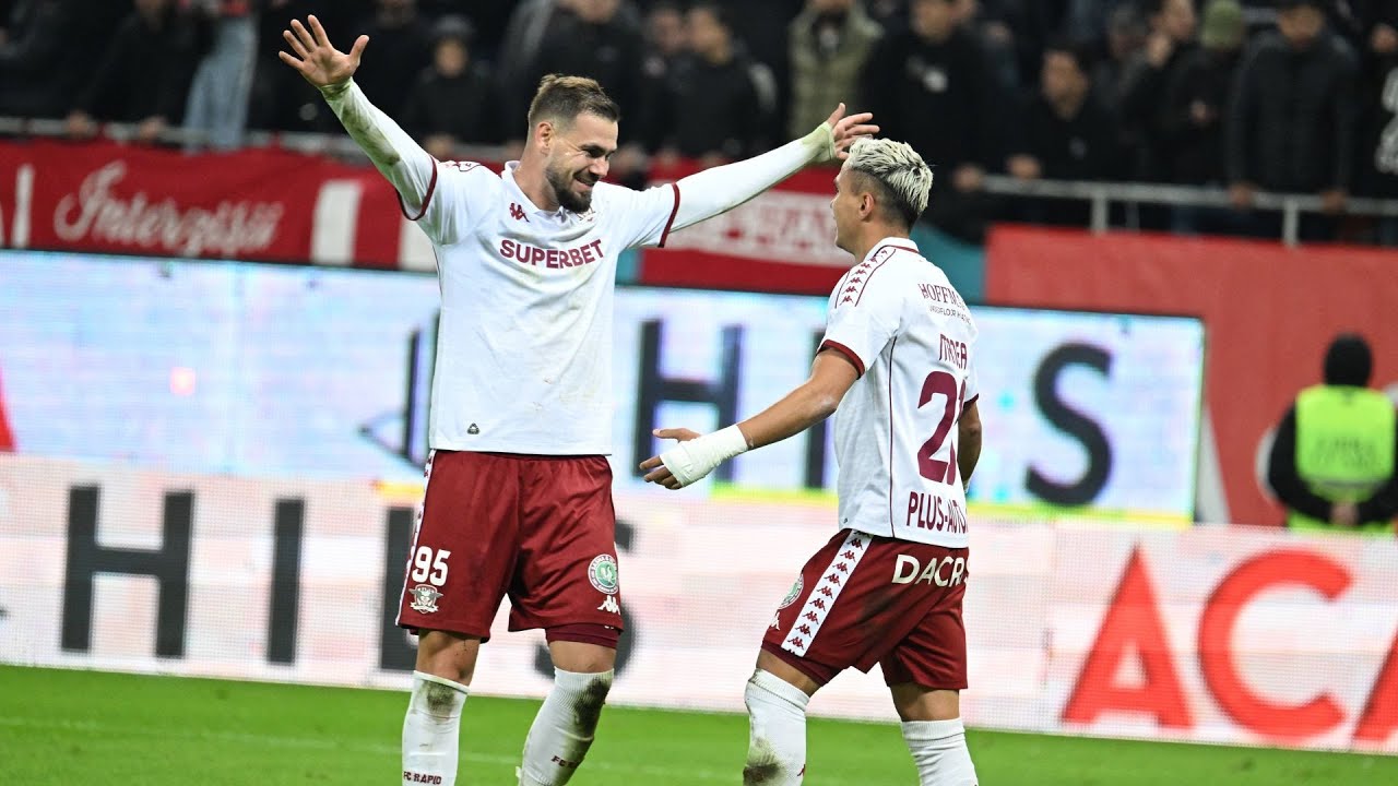 REZUMAT | Dinamo - Rapid 0-2. Giuleștenii au câștigat, alb-roșii au ratat ocazii imense