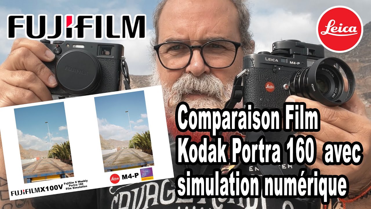 Comparaison Film Kodak Portra 160 avec Simulation sur Fujifilm X100V - EN FRANÇAIS