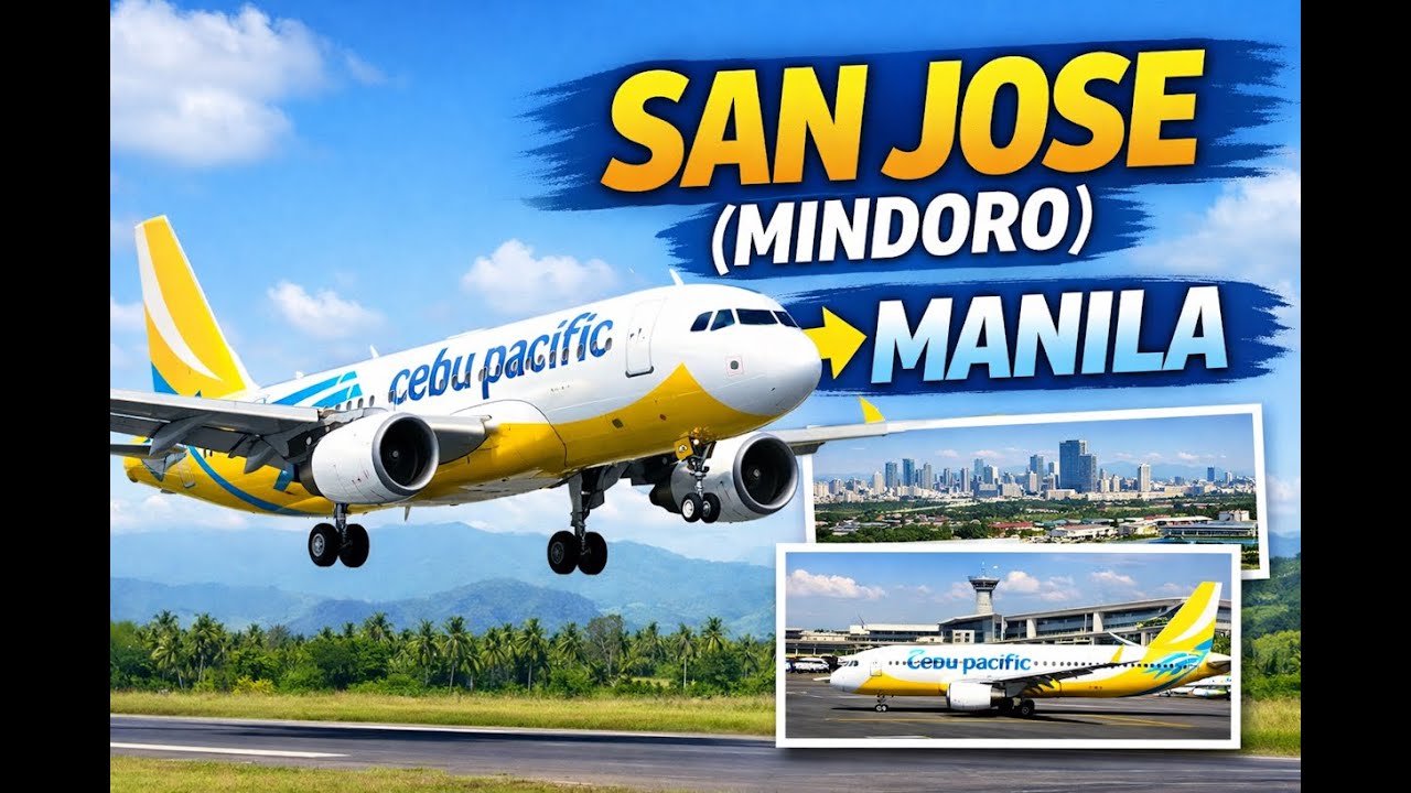 Cebu Pacific A320 - Mindoro to Manila LIVE