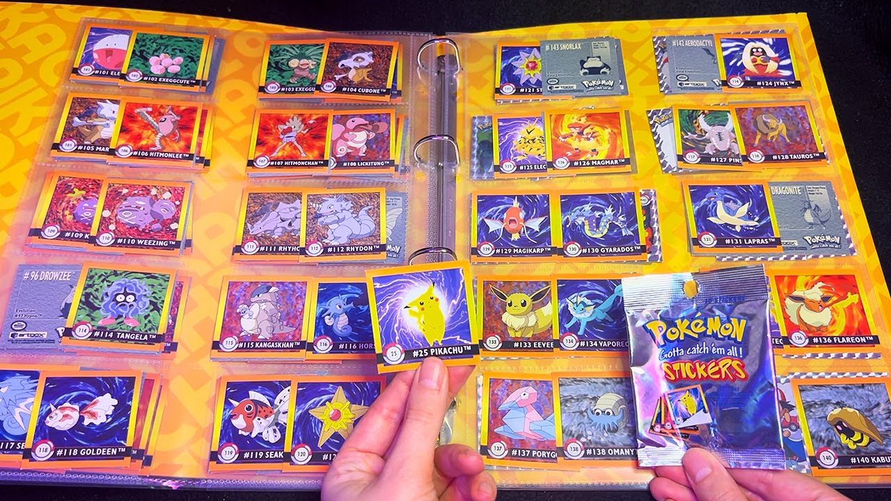 ASMR 90s Pokemon Sticker Collection (Whispered)