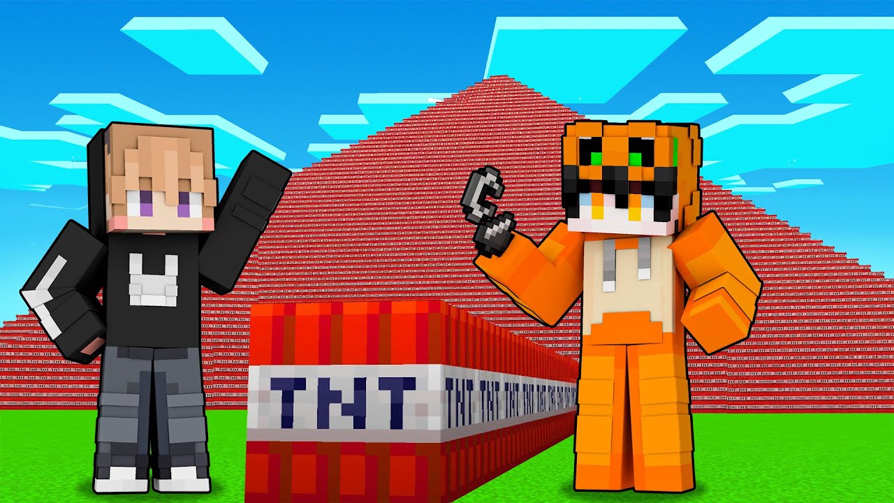 KEZRI & FERIX MELEDAKKAN TNT TERBESAR DI MINECRAFT!!