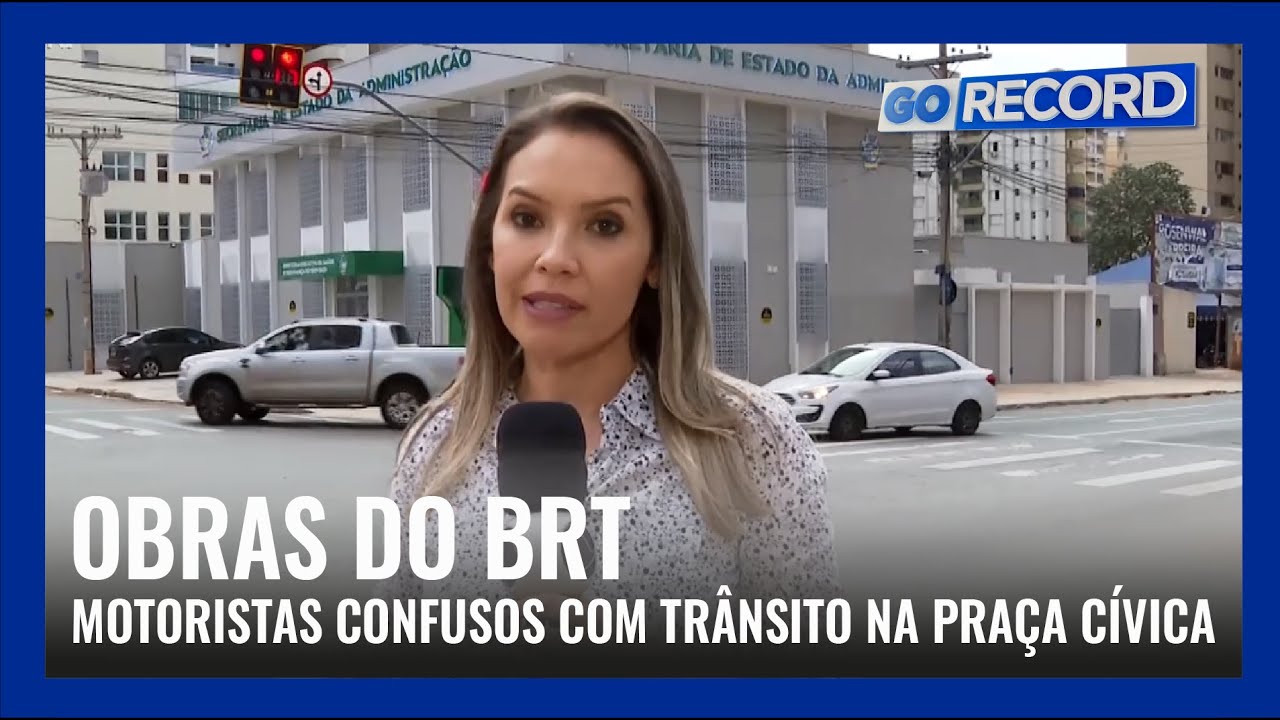 OBRAS DO BRT: MOTORISTAS CONFUSOS COM TRÂNSITO NA PRAÇA CÍVICA