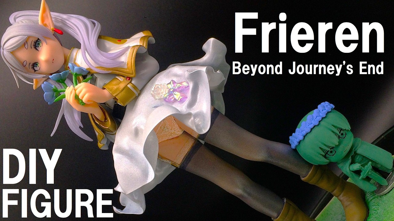 【フリーレン】スカートふわっとリペイント＆フィギュア改造DIY！プラ板ヒートプレス工作：最後の大魔法使い作ってみた：葬送のフリーレン：FIGURE Repaints：Frieren：セラ箱製作日記