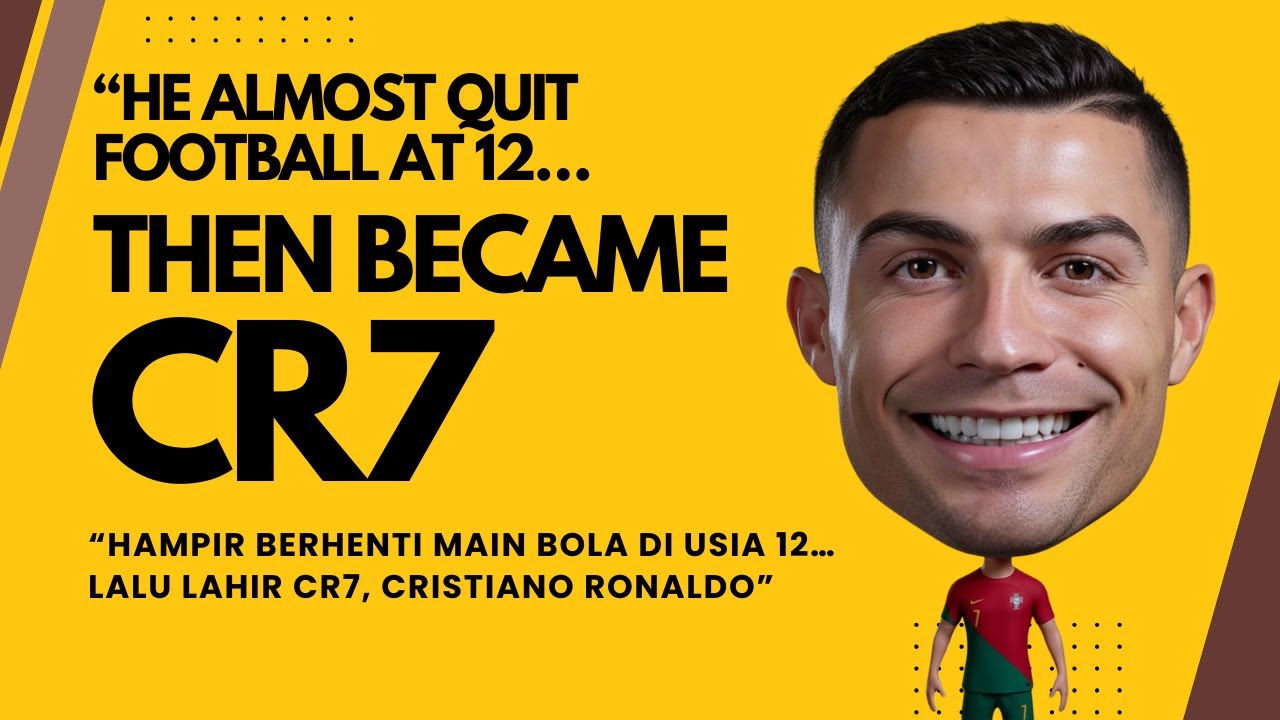 “He Almost Quit Football at 12… Then Became Cristiano Ronaldo”