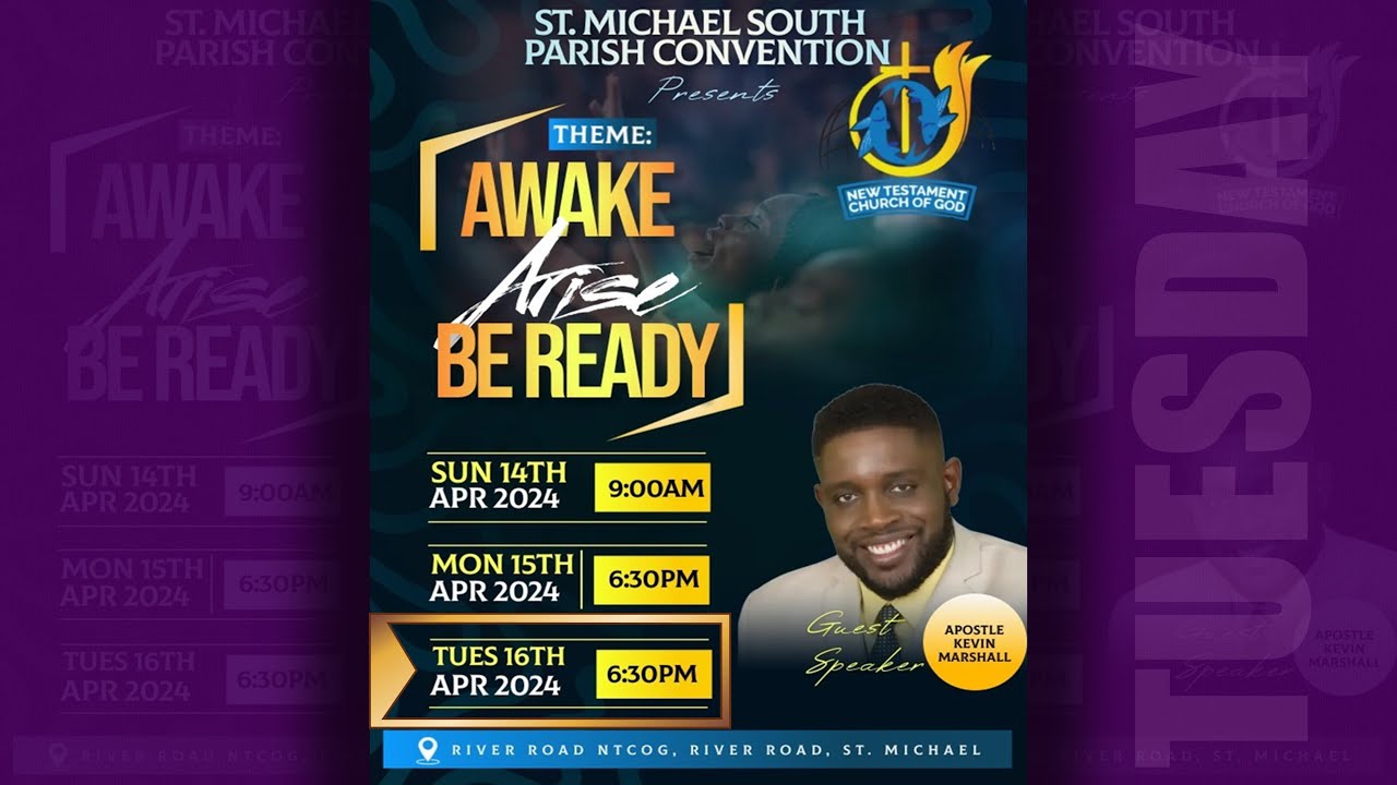 Awake! Arise! Be Ready! || St. Michael South Parish Convention || 6:30 PM Tuesday April 16th, 2024