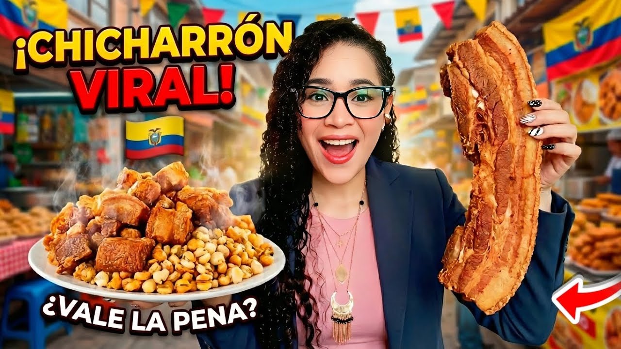 🐷 Probé el CHICHARRÓN más famoso de Ambato(Ecuador)🇪🇨 | ¿Realmente vale la pena?🤔