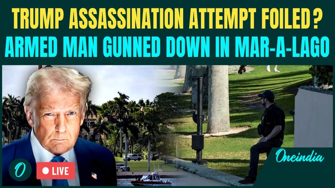 Trump Assassination Attempt LIVE| Man SHOT By Secret Service Near Mar-a-Lago- Trump The Target?