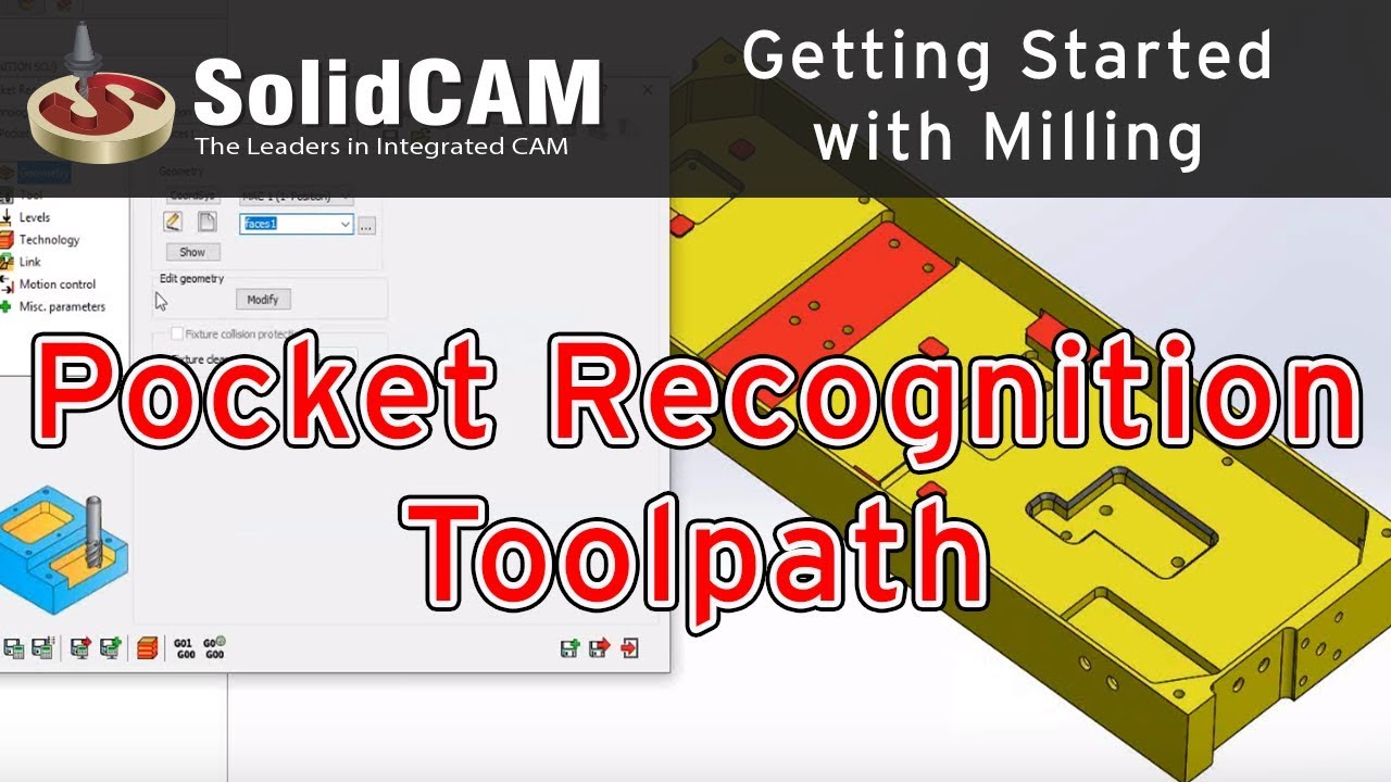 SolidCAM   Pocket Recognition